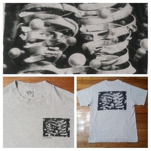 rare vintage MC Escher Bond of Union art t shirt